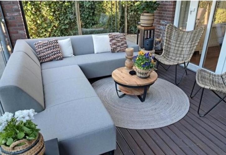 ALL WEATHER LOUNGESET HOEKBANK MET SUNBRELLA STOF €999, Tuin en Terras, Tuinmeubel-accessoires, Ophalen
