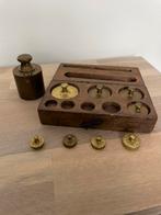 Antiek Gewichten Set in Houten Doos, Antiek en Kunst, Antiek | Gereedschap en Instrumenten, Ophalen of Verzenden
