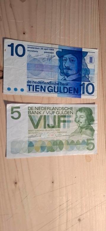  Te koop: Diverse 5 en 10 Gulden Biljetten – Verschillende beschikbaar voor biedingen