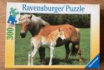 3 ravensburger puzzels,  200 of 300 stukjes, paard, hond,, 6 jaar of ouder, Gebruikt, Meer dan 50 stukjes, Ophalen