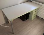IKEA Linnmon Bureau - Mintgroen - 150x75cm (excl.: ladekast), Huis en Inrichting, Bureaus, Ophalen, Gebruikt, Bureau