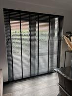 4x Zwarte Bamboe Jaloezieën met Ladderband., Huis en Inrichting, Stoffering | Gordijnen en Lamellen, Ophalen, 200 cm of meer, Zwart