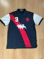 Ralph Lauren polo donker blauw/rood, Blauw, Maat 56/58 (XL), Zo goed als nieuw, Ralph Lauren