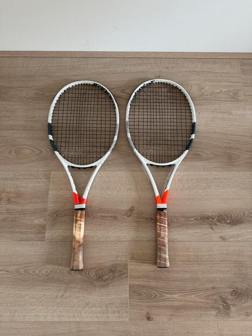 2x Babolat Pure Strike Tennisrackets, Sport en Fitness, Tennis, Zo goed als nieuw, Racket, Babolat, Ophalen of Verzenden