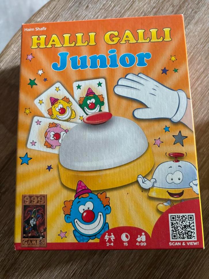 Halli Galli Junior, Hobby en Vrije tijd, Gezelschapsspellen | Bordspellen, Zo goed als nieuw, Drie of vier spelers, Reisspel, Ophalen of Verzenden
