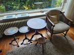 Antieke meubels stoel tafel kruk bijzettafeltje oud klassiek, Ophalen