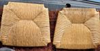 Twee rieten of biezen stoel matten. Vintage, retro., Overige materialen, Twee, Bruin, Ophalen of Verzenden