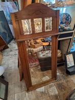Art Deco Spiegel met Houten Frame, Ophalen, Rechthoekig, 50 tot 100 cm, 100 tot 150 cm