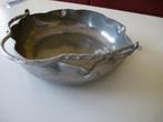 Tinnen schaal met hengsel, Antiek en Kunst, Antiek | Tin, Ophalen of Verzenden