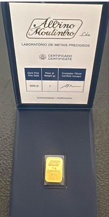 1 gram goud baar, 3 stuks beschikbaar beschikbaar voor biedingen