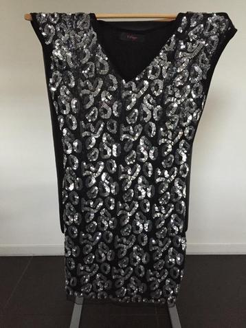 KERST- OF FEESTJURK:  BLING-BLING JURK MAAT XS / S beschikbaar voor biedingen