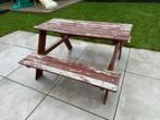 Leuke Picknicktafel voor Kinderen, Tuin en Terras, Gebruikt, Rechthoekig, Hout, Ophalen