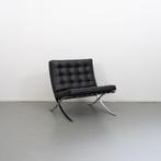 2x Knoll Barcelona Chair Zwart Mies vd Rohe, Niet ingevuld, Niet ingevuld, Ophalen of Verzenden, Zo goed als nieuw