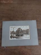 Antieke Prent Leeuwarden-de Waag rond 1920?, Antiek en Kunst, Kunst | Etsen en Gravures, Ophalen of Verzenden