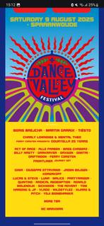 Dance valley 9aug 2025, Tickets en Kaartjes, Twee personen