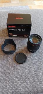 Sigma 18-200mm F3.5-6.3 zoomlens, Audio, Tv en Foto, Fotografie | Lenzen en Objectieven, Telelens, Zo goed als nieuw, Ophalen