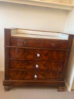 COMMODE KAST GRATIS MAHONIE MARMER, Huis en Inrichting, Kasten | Secretaires, Ophalen, Zo goed als nieuw