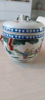 Antieke gemberpot met zotjes en dieren, ca. 1930, Antiek en Kunst, Ophalen