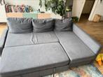 FRIHETEN corner sofa-bed with storage, Huis en Inrichting, Slaapkamer | Slaapbanken, Grijs, Gebruikt, Ophalen of Verzenden, 140 cm