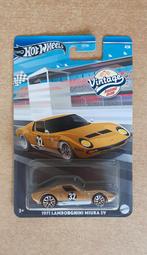 Hot Wheels Lamborghini Miura Vintage Racing Club, Ophalen of Verzenden, Zo goed als nieuw, Auto