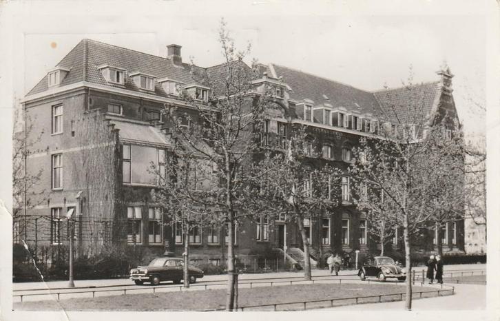 STAD GRONINGEN Diakonessenhuis met VW Kever 1959, Verzamelen, Ansichtkaarten | Nederland, Gelopen, Groningen, 1940 tot 1960, Verzenden