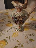 Vintage sierkan met bloemmotief, Ophalen of Verzenden