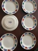 Boerenbont servies 6 kleine platte borden diamater 21 cm, Huis en Inrichting, Keuken | Servies, Overige typen, Ophalen of Verzenden
