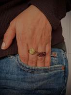 Vintage 9 karaat citrien, Sieraden, Tassen en Uiterlijk, Ringen, Vintage, Vintage, Geel, Vintage