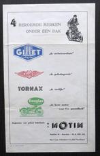 Folder Gillet - James - Tornax - Douglas - 1953 (NL), Motoren, Verzenden, Overige merken