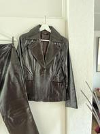Leren colbert en broek (set) dames B-YOUNG, Maat 38/40 (M), Zwart, Ophalen of Verzenden, Zo goed als nieuw