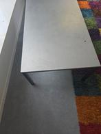 Lage tafel op metalen onderstel, Ophalen, Gebruikt, 75 cm of meer, 60 cm of meer