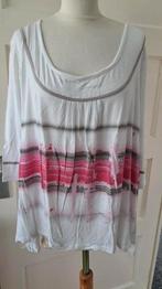 Leuk tuniek mt 50, Kleding | Dames, Grote Maten, Verzenden, Zo goed als nieuw, Wit, Blouse of Tuniek