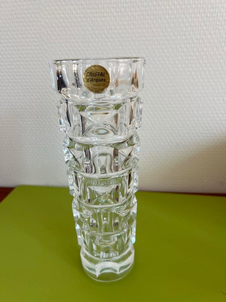 Cristal d'Arques Kristallen Vaas - Prachtig Design, Antiek en Kunst, Antiek | Vazen, Ophalen of Verzenden