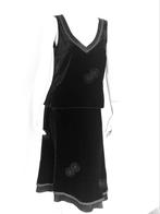 Noa noa velvet vintage rok en top (pakje) S 36, Zwart, Noa noa, Ophalen of Verzenden, Zo goed als nieuw