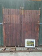 schuifpoort met rolwielen en geleidingsrail 200x203,5 cm., Tuin en Terras, Tuinpoorten, Ophalen, Gebruikt, Schuifpoort, 200 cm of meer