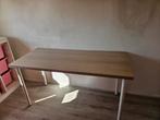 Bureau - Licht Hout & Wit, Ophalen of Verzenden, Gebruikt, Bureau