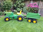 John Deere traptractor met kar, Kinderen en Baby's, Speelgoed | Buiten | Skelters, Ophalen, Gebruikt, Overige merken