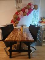Tafel van ikea. Kleur natuurlijk, Huis en Inrichting, Tafels | Eettafels, Ophalen, 50 tot 100 cm, Zo goed als nieuw, Vijf personen of meer