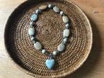Ketting: Edelstenen 47cm. voorzien van Hart 3cm. (nieuw), Ophalen of Verzenden, Nieuw