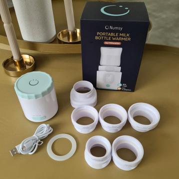 Numsy draagbare flessenwarmer incl. 6 flesadapters beschikbaar voor biedingen