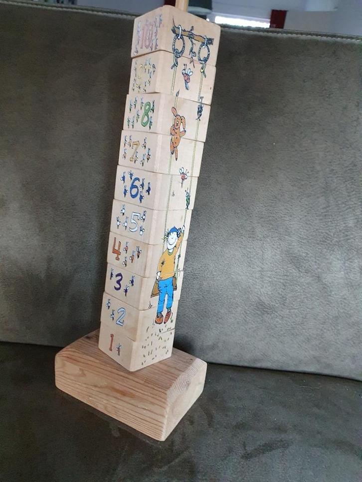 Houten  Janbibejan blokkentoren   , Kinderen en Baby's, Speelgoed | Houten speelgoed, Ophalen of Verzenden