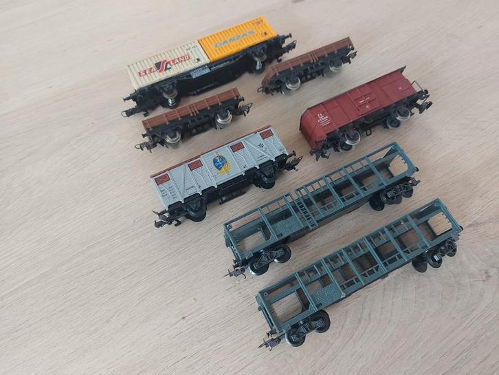 7 Lima goederenwagens, Hobby en Vrije tijd, Modeltreinen | H0, Zo goed als nieuw, Wagon, Gelijkstroom, Lima, Ophalen of Verzenden