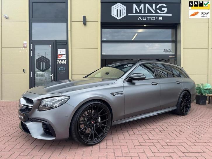 Mercedes-Benz E-klasse Estate AMG 63 4MATIC|PANO|VOSSEN|, Auto's, Mercedes-Benz, Bedrijf, Te koop, E-Klasse, 360° camera, 4x4