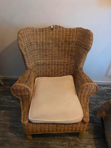 Riviera maison grote rattan fauteuil met kussen