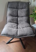 Clayton Draaifauteuil Leen Bakker - Grijs, Huis en Inrichting, Fauteuils, Ophalen, 75 tot 100 cm, Zo goed als nieuw, Metaal