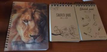 2 leuke note blocs en 1 apart schrift beschikbaar voor biedingen