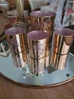 Goudkleurige glazen kandelaartjes p/st 1 euro