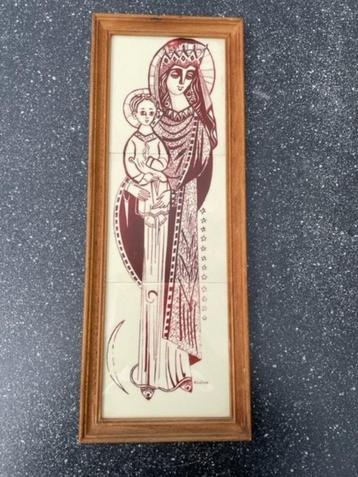 Tegeltableau Maria met Kind beschikbaar voor biedingen