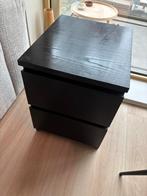 Zwart nachtkastje - 55x40x48 cm, Huis en Inrichting, Ophalen, Overige materialen, Minder dan 50 cm, 1 of 2 laden