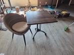 Rotan grijze stoelen,  4x inclusief. Kussens, terras tafel, Ophalen of Verzenden, Zo goed als nieuw